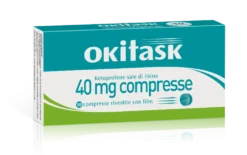 Dompé Okitask 40 mg - Antinfiammatorio al ketoprofene per il mal di testa e i dolori, 10 compresse