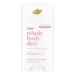 Dove Whole Body Deo Deodorante Corpo Stick Lampone e Rosa, 75ml