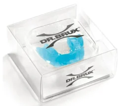 Dr. Brux Bite notturno automodellante per l'arcata superiore - Bite dentale azzurro, 1 bite