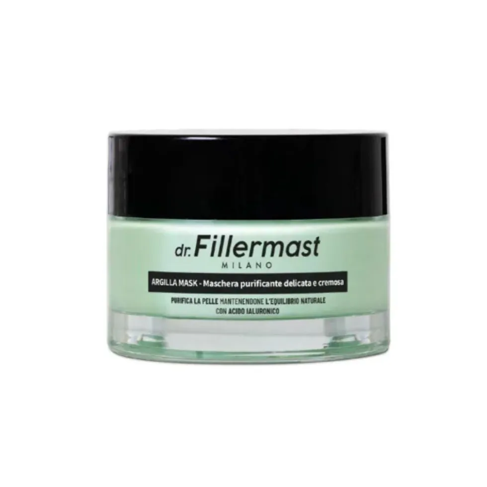 Dr. Fillermast Maschera all'Argilla - Maschera viso per purificare e idratare la pelle, 50 ml