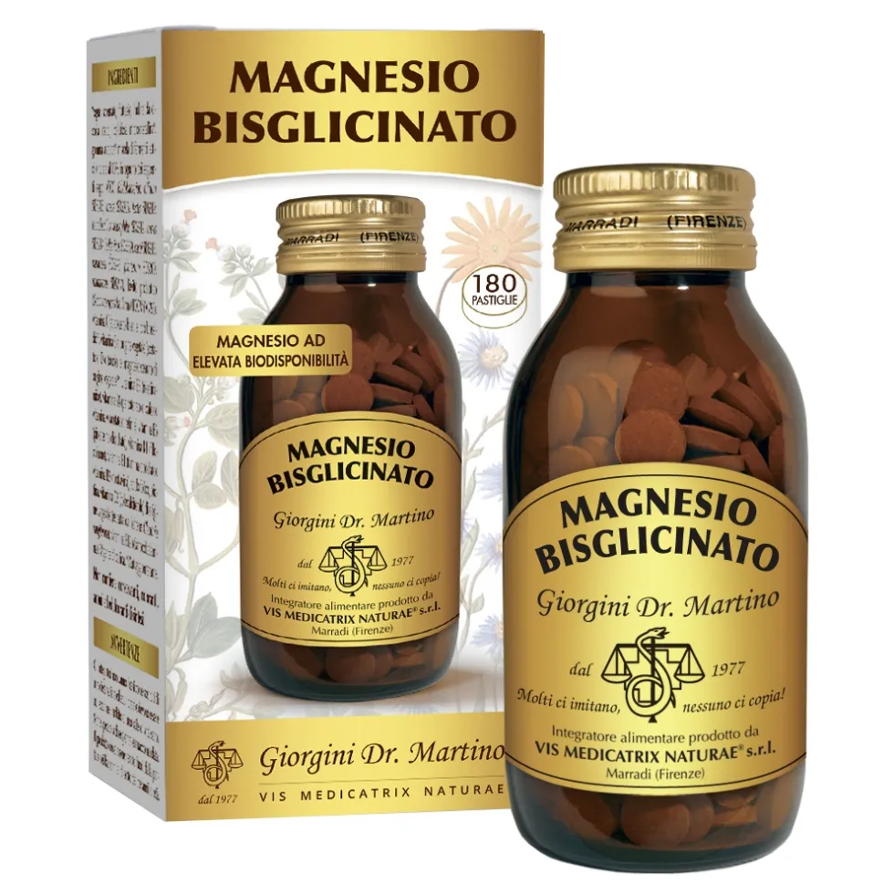 Dr. Giorgini Magnesio Bisglicinato Integratore Benessere Mentale e Sonno con Vitamina B6 e Selenio, 180 Pastiglie