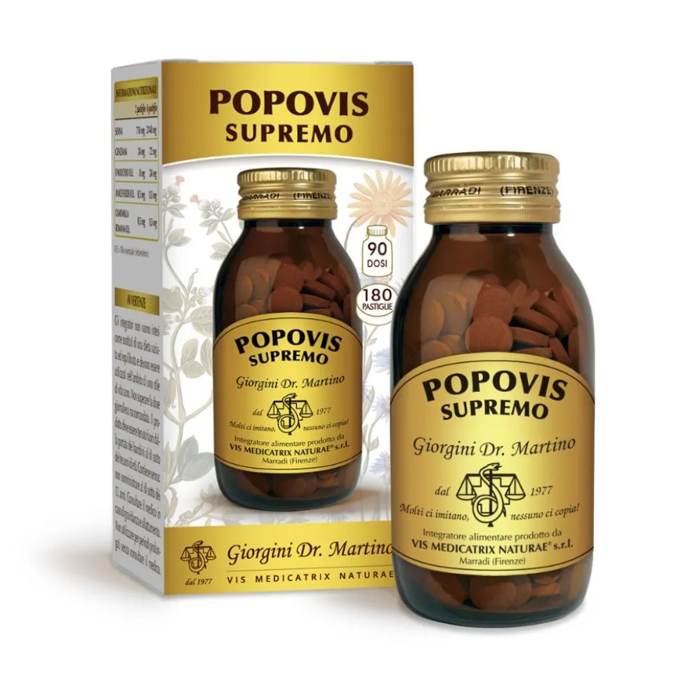 Dr. Giorgini Popovis Supremo Integratore Benessere Intestino, 180 pastiglie