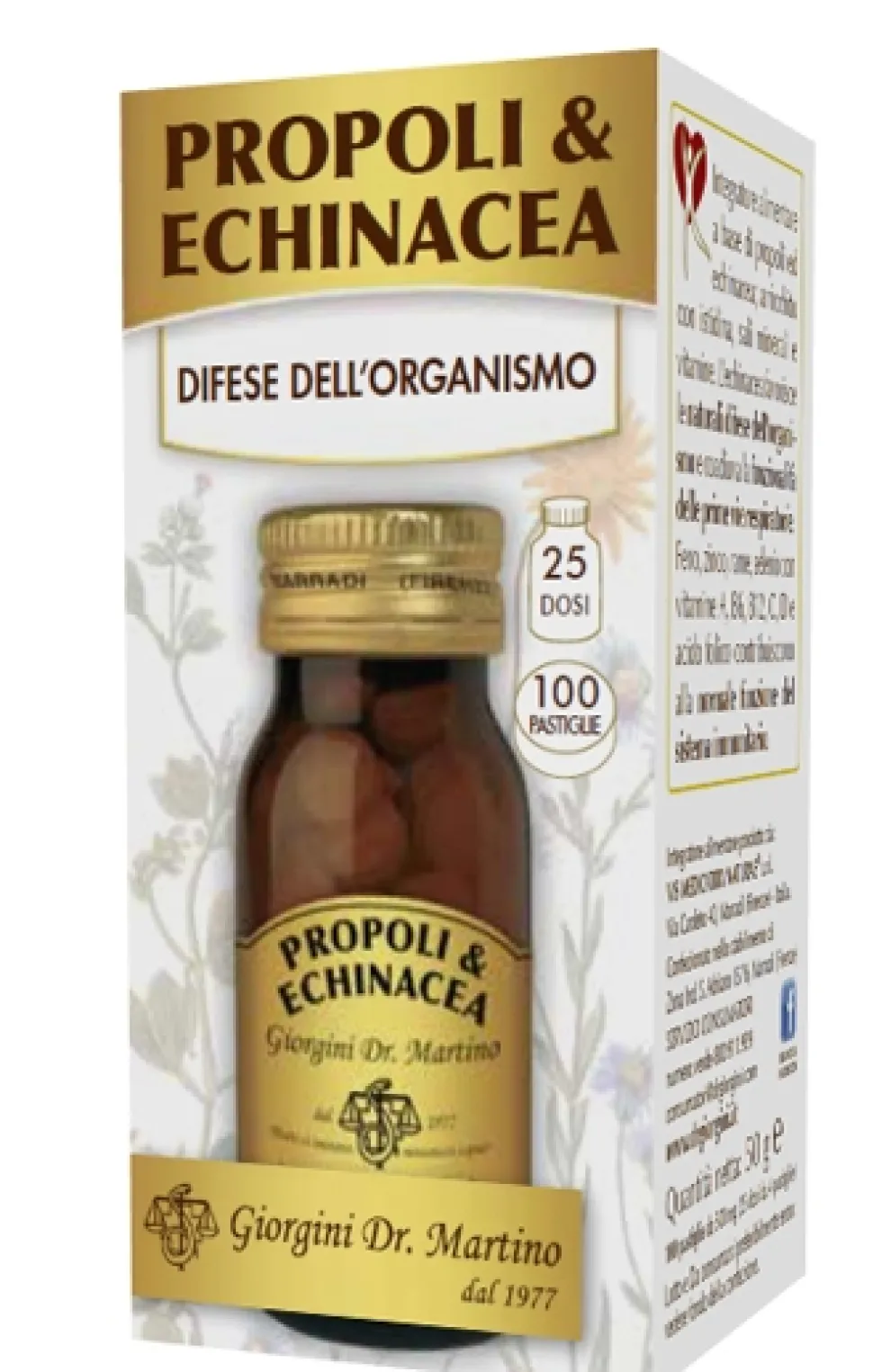Dr.giorgini Ser-vis Propoli & Echinacea 100 Pastiglie
