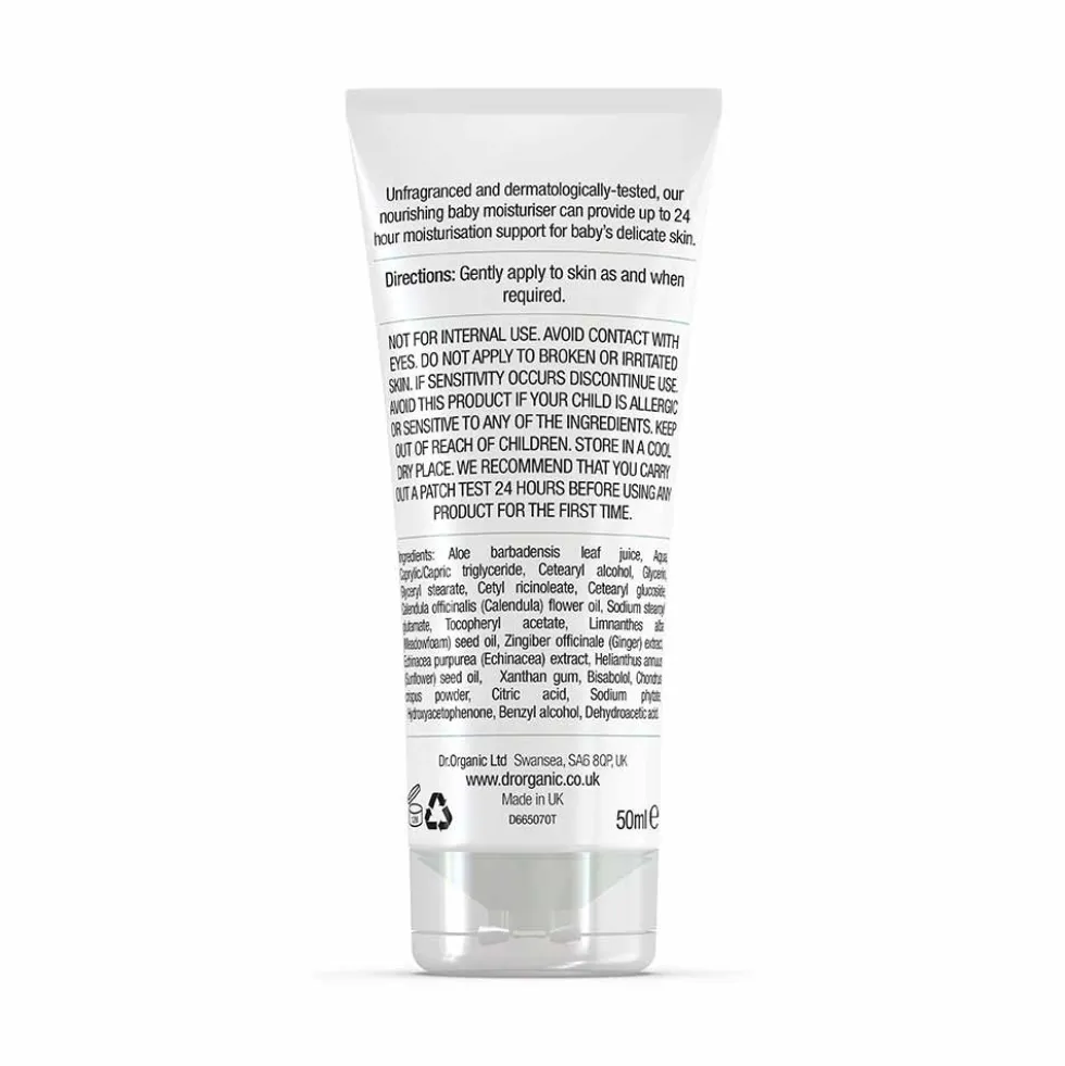 Dr. Organic Baby Calendula - Baby Moisturiser Crema Nutriente, 50ml