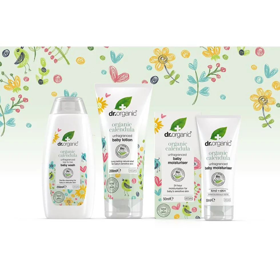 Dr. Organic Baby Calendula - Baby Moisturiser Crema Nutriente, 50ml
