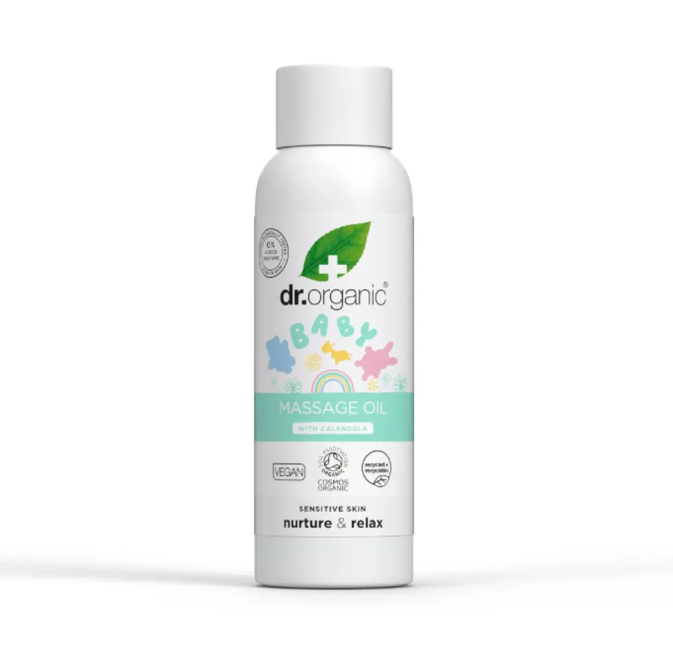 Dr. Organic Baby - Massage Oil alla Calendula Olio da Massaggio per Bambini, 150ml