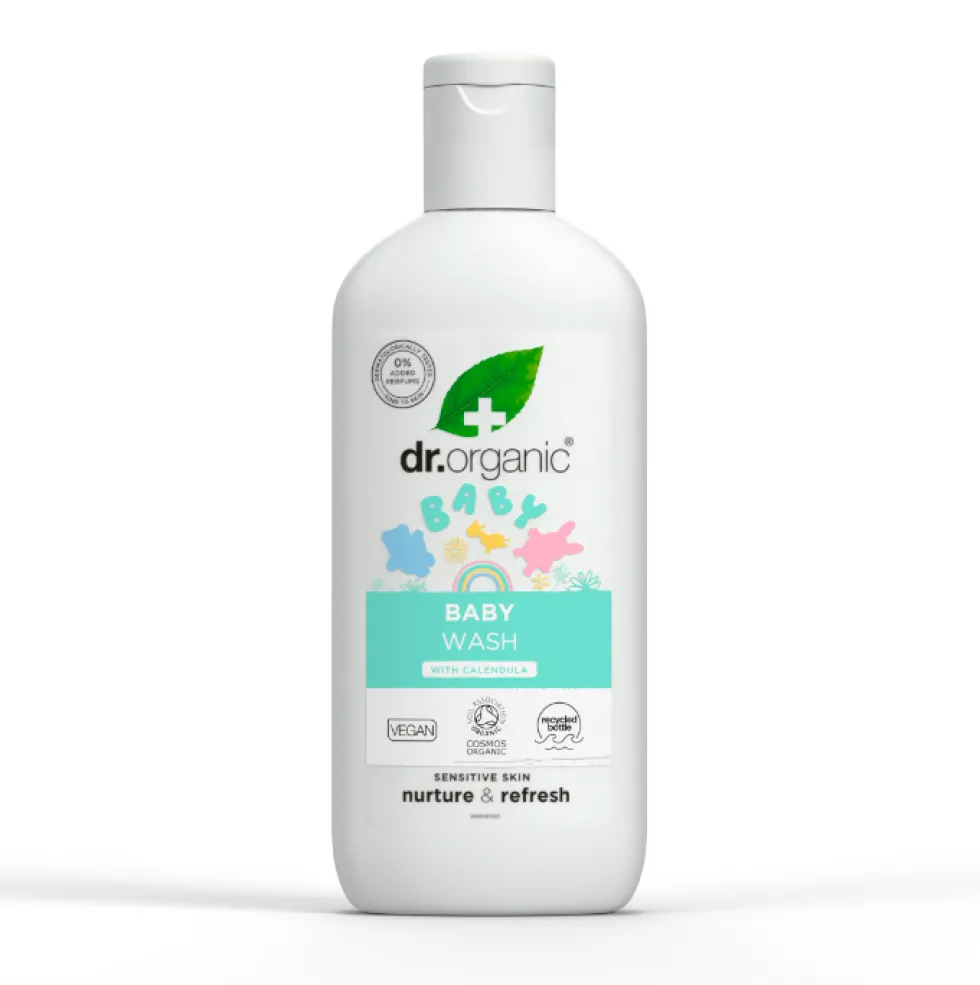 Dr. Organic Baby - Wash alla Calendula Detergente Corpo per Bambini Delicato e Senza Profumo, 250ml