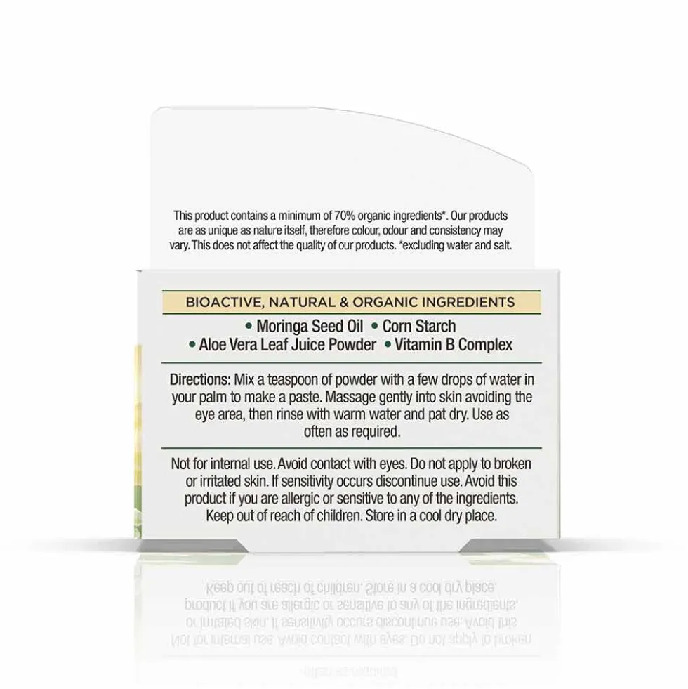 Dr. Organic Moringa - Polvere Detergente Viso Purificante, 15g