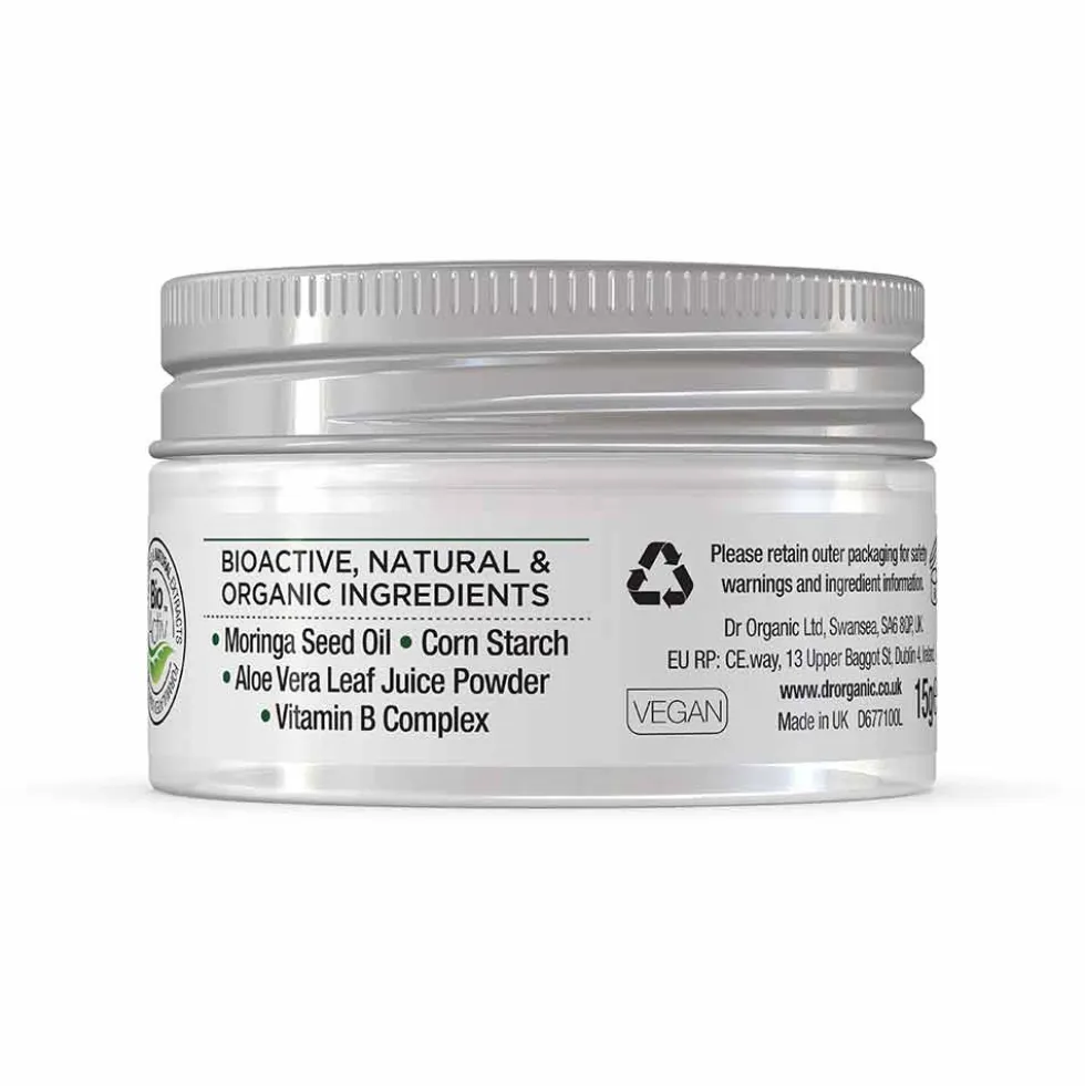 Dr. Organic Moringa - Polvere Detergente Viso Purificante, 15g