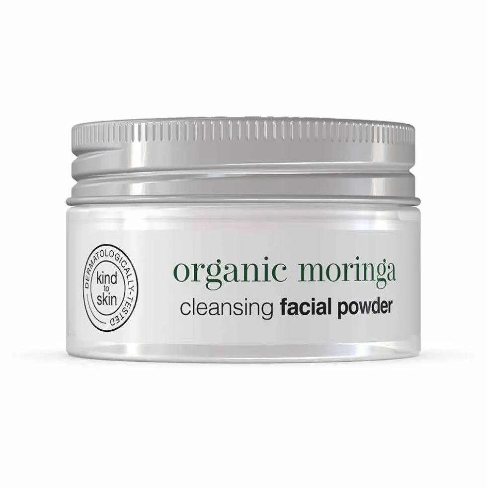 Dr. Organic Moringa - Polvere Detergente Viso Purificante, 15g