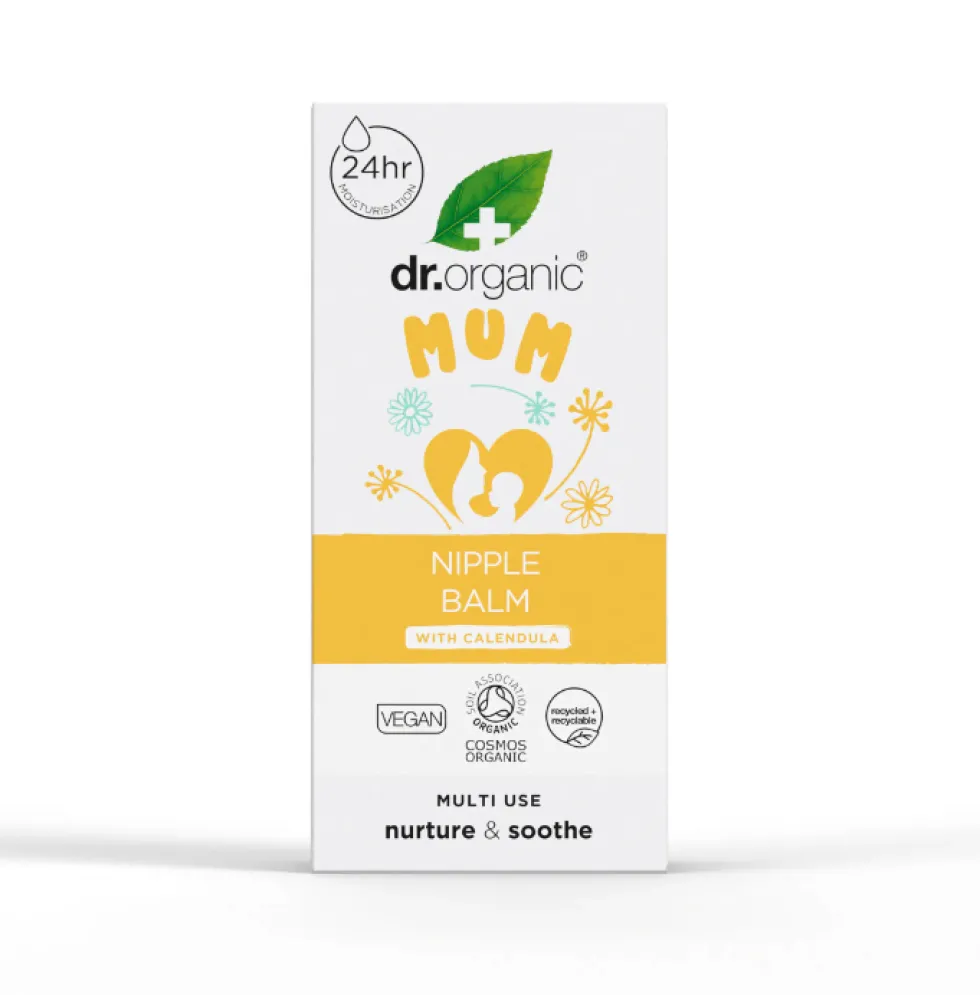 Dr. Organic Mum - Nipple Balm alla Calendula Balsamo per Seno e Capezzoli, 30ml