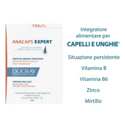 Ducray Anacaps - Expert Capelli e Unghie Caduta Persistente, 30 capsule
