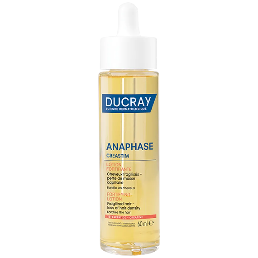 Ducray Creastim Reactiv - Lozione Trattante Contro la Caduta dei Capelli Anti-Caduta Occasionale con Creatina, 60ml