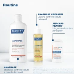 Ducray Creastim Reactiv - Lozione Trattante Contro la Caduta dei Capelli Anti-Caduta Occasionale con Creatina, 60ml