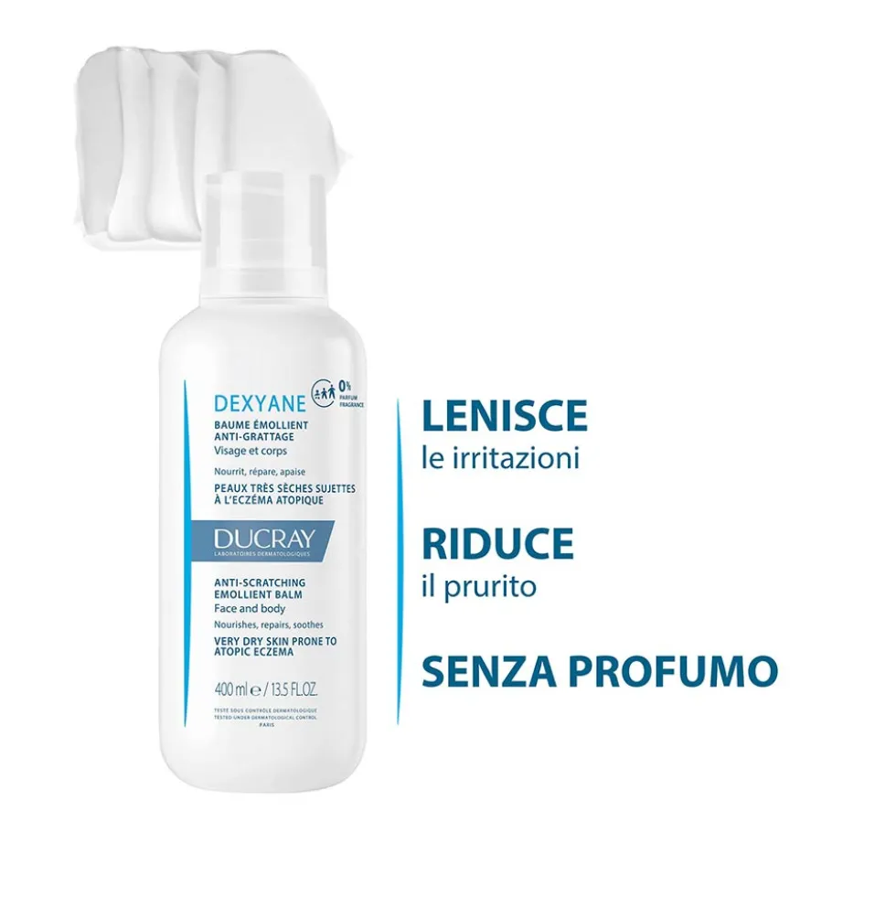 Ducray Dexyane - Balsamo Emolliente Anti Grattage Pelle Secca, 400ml