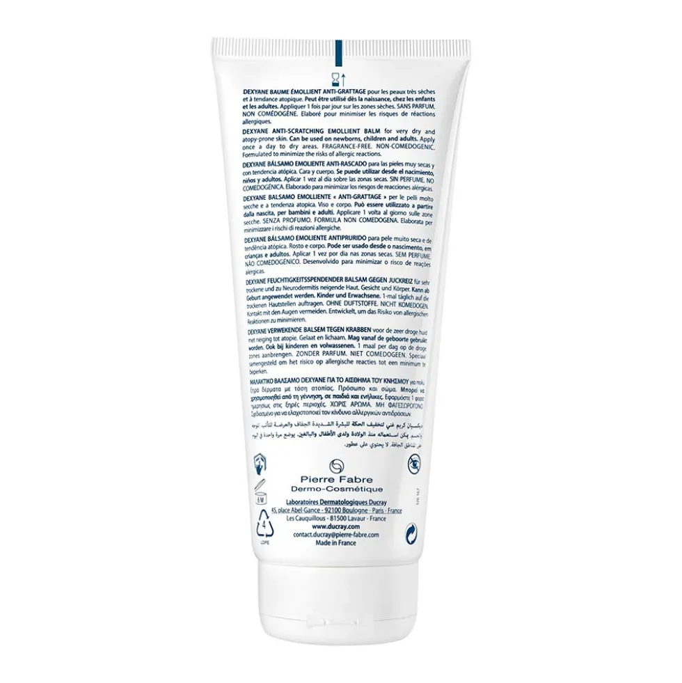 Ducray Dexyane - Balsamo Emolliente Anti Grattage Pelle Secca, 200ml