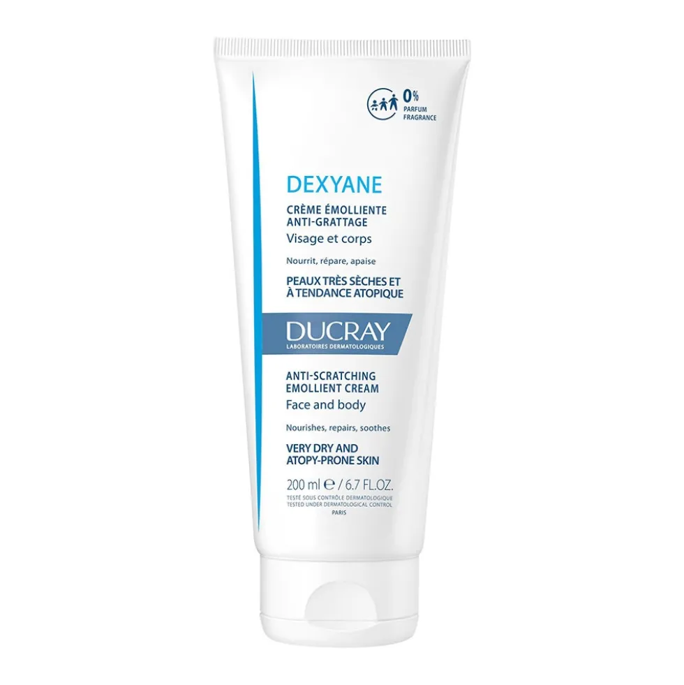 Ducray Dexyane - Crema Emolliente Anti-Grattage Pelle Tendenza Atopica, 200ml