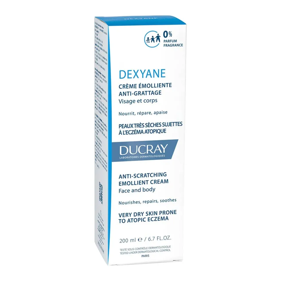 Ducray Dexyane - Crema Emolliente Anti-Grattage Pelle Tendenza Atopica, 200ml