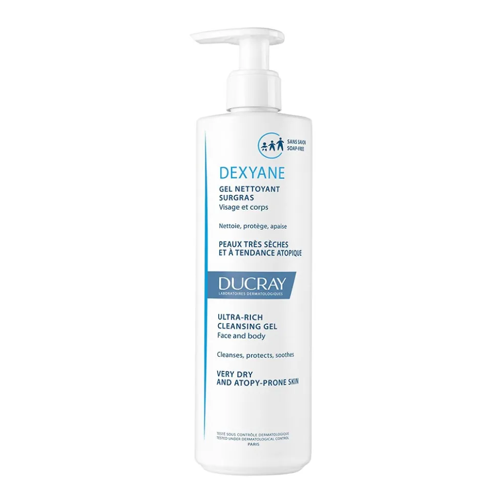 Ducray Dexyane - Gel Detergente Surgras Pelle Secca Tendenza Atopica, 400ml