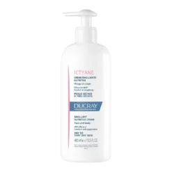 Ducray Ictyane - Crema Emolliente Nutritiva Pelli Secche, 400ml