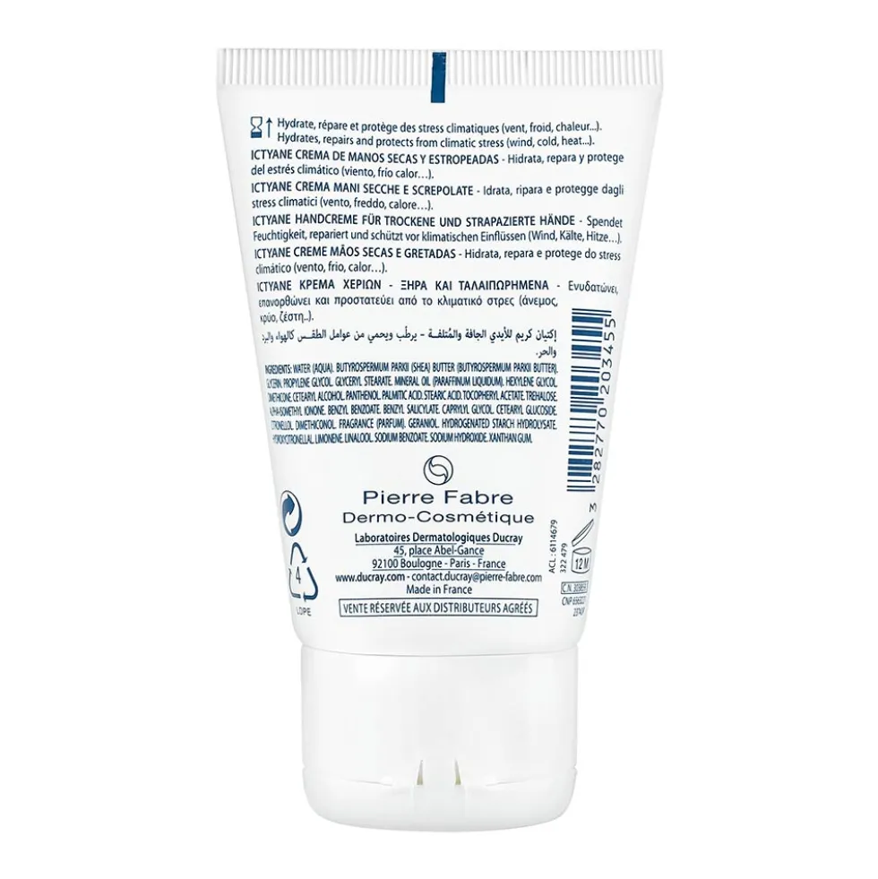 Ducray Ictyane - Crema Mani Idratante, 50ml