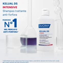 Ducray Kelual DS Intensive Shampoo Trattante Anti-Forfora Forfora Severa Prurito Intenso e Ricorrente, 100ml