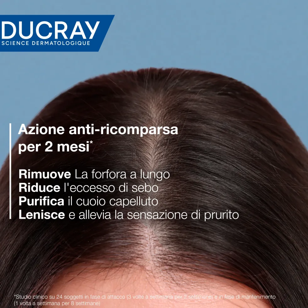 Ducray Kelual Squanorm - Shampoo Trattante Regolatore Forfora Grassa, 200ml