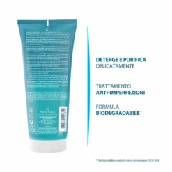 Ducray Keracnyl - Gel Detergente Viso e Corpo Pelle a Tendenza Acneica, 200ml
