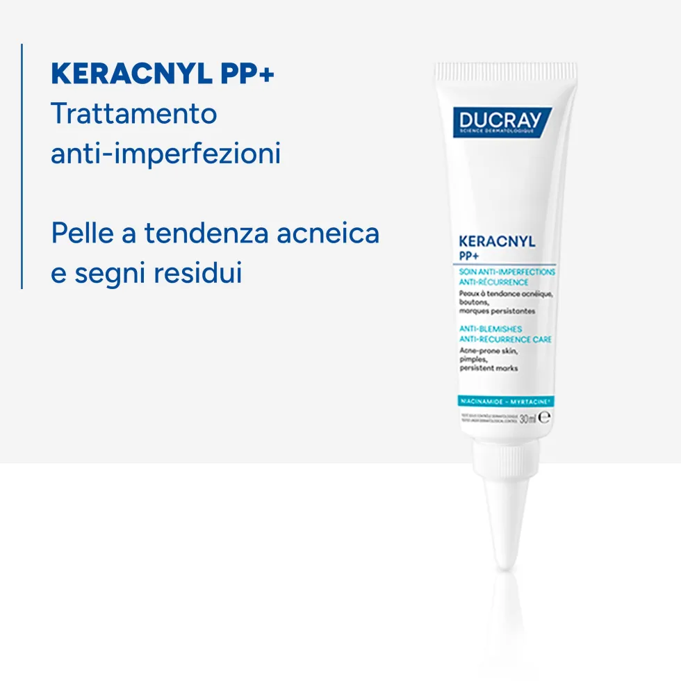 Ducray Keracnyl PP+ Trattamento Anti-Imperfezioni Anti-Ricomparsa, 30ml