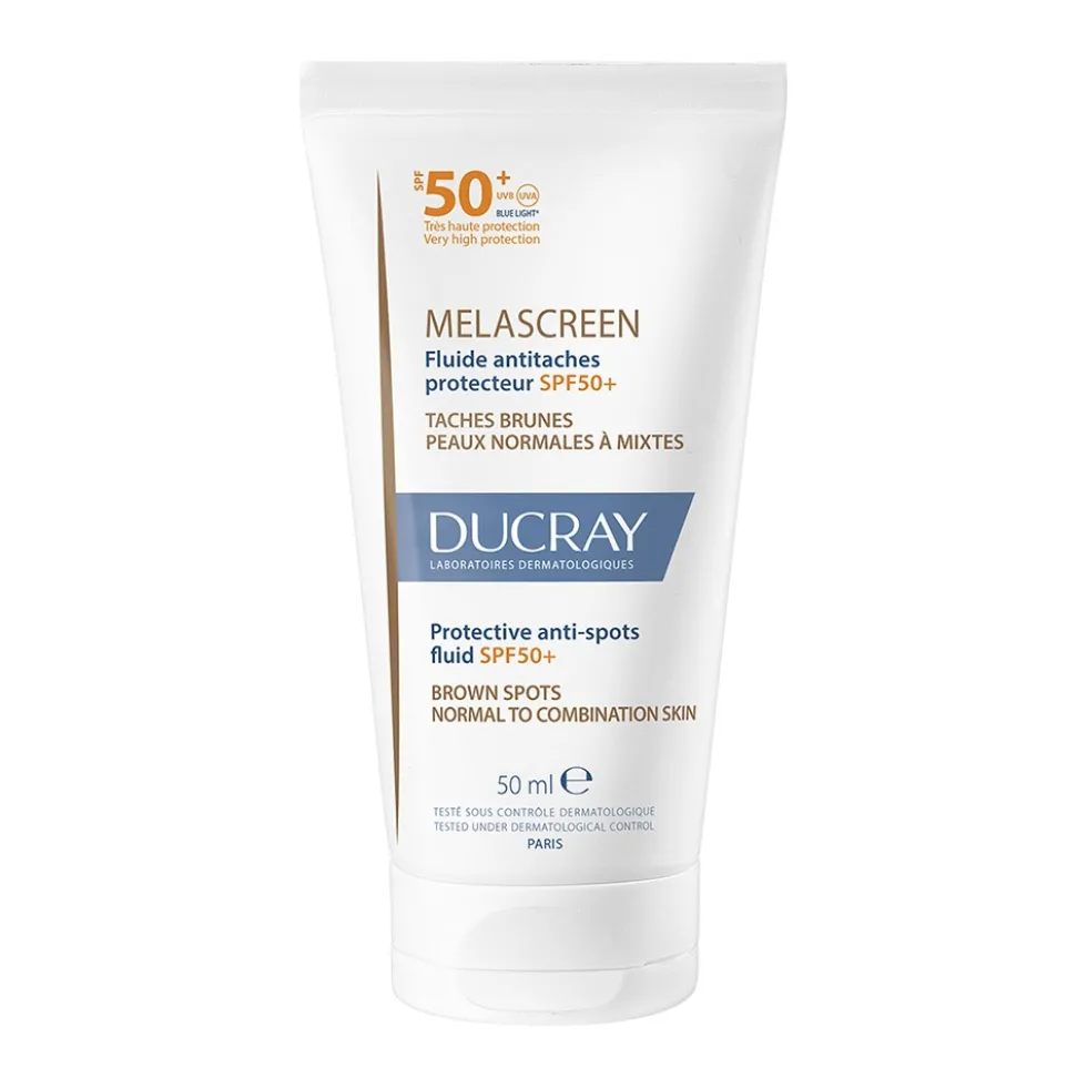 Ducray Melascreen - Fluido Anti-Macchie SPF50+ Protezione Molto Alta, 50ml