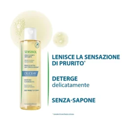Ducray Sensinol - Olio Detergente Lenitivo Corpo, 200ml