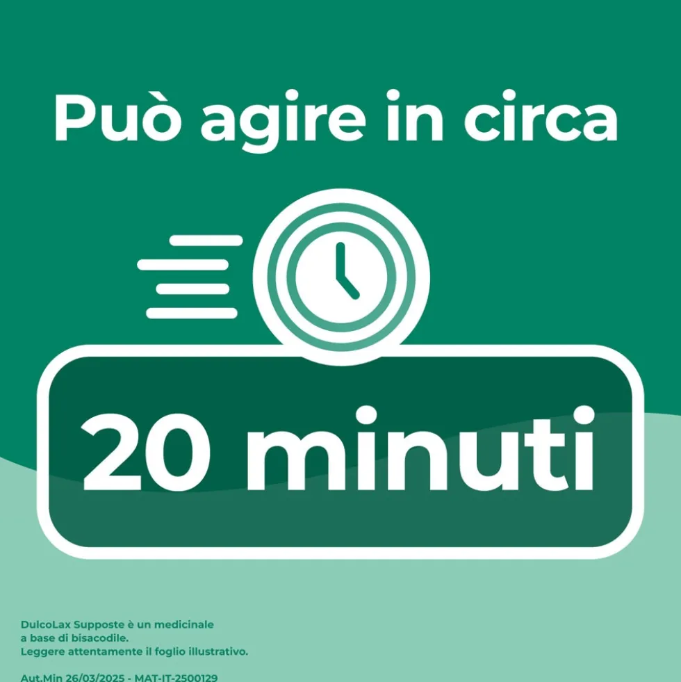 Dulcolax Adulti Supposte Contenente 10mg Bisacodile per Stitichezza Occasionale, 6 Supposte