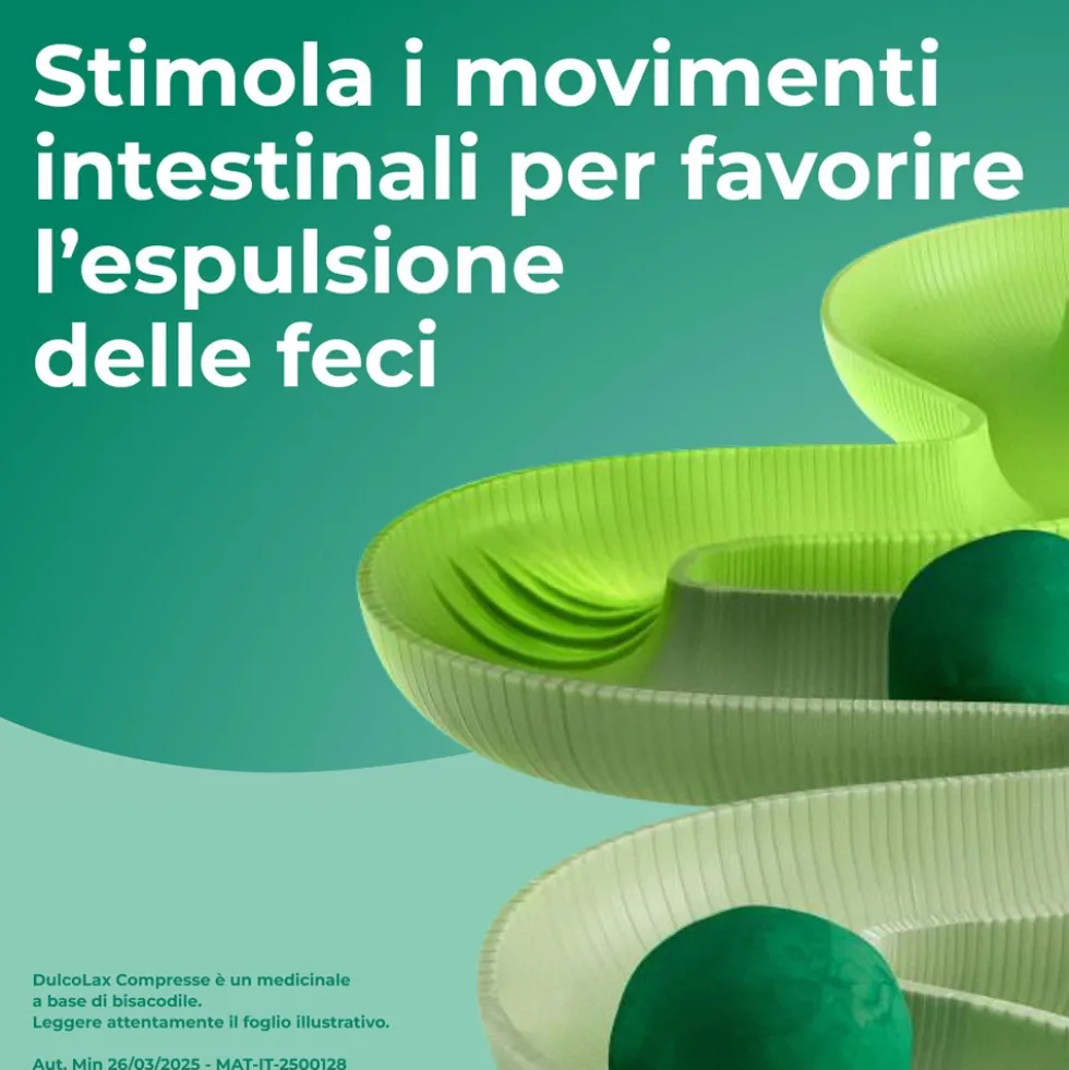 Dulcolax Compresse 5mg Bisacodile Trattamento Stitichezza Occasionale, 40 Compresse Rivestite