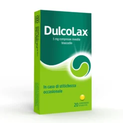 Dulcolax Compresse 5mg Bisacodile Trattamento Stitichezza Occasionale, 20 Compresse Rivestite