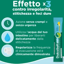 DulcoSoft Go - Soluzione orale per il trattamento della stitichezza, 20 bustine da 20 ml