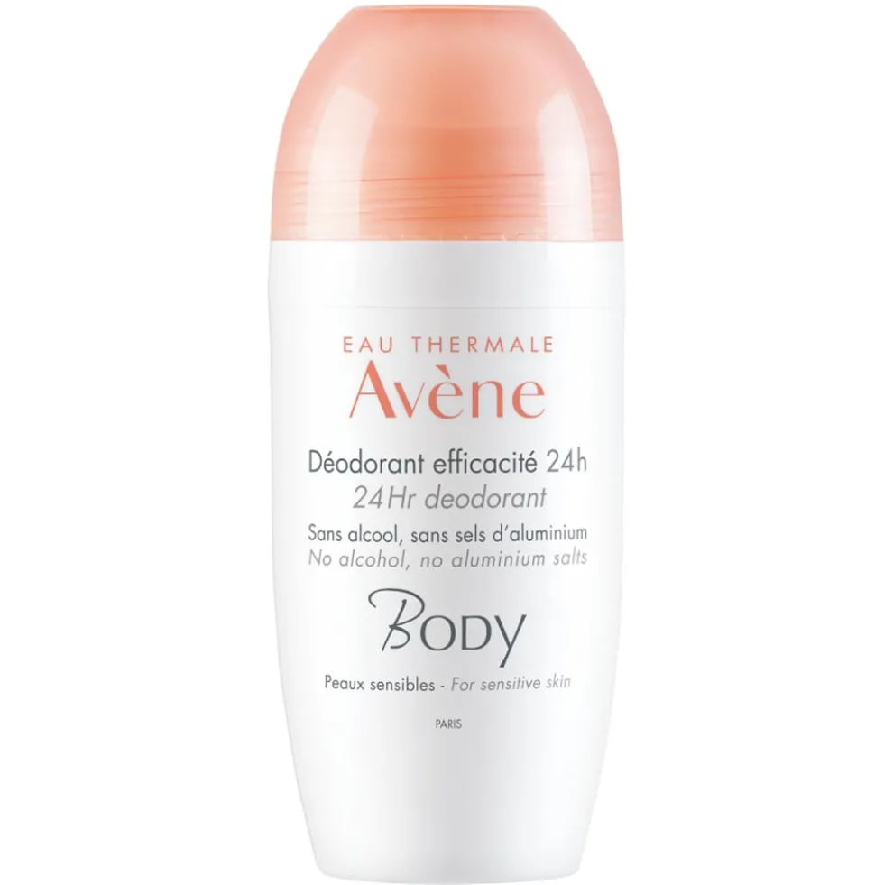 Eau Thermale Avène Body - Deodorante 24H di Efficacia Senza Alcol per Pelli Sensibili, 50ml