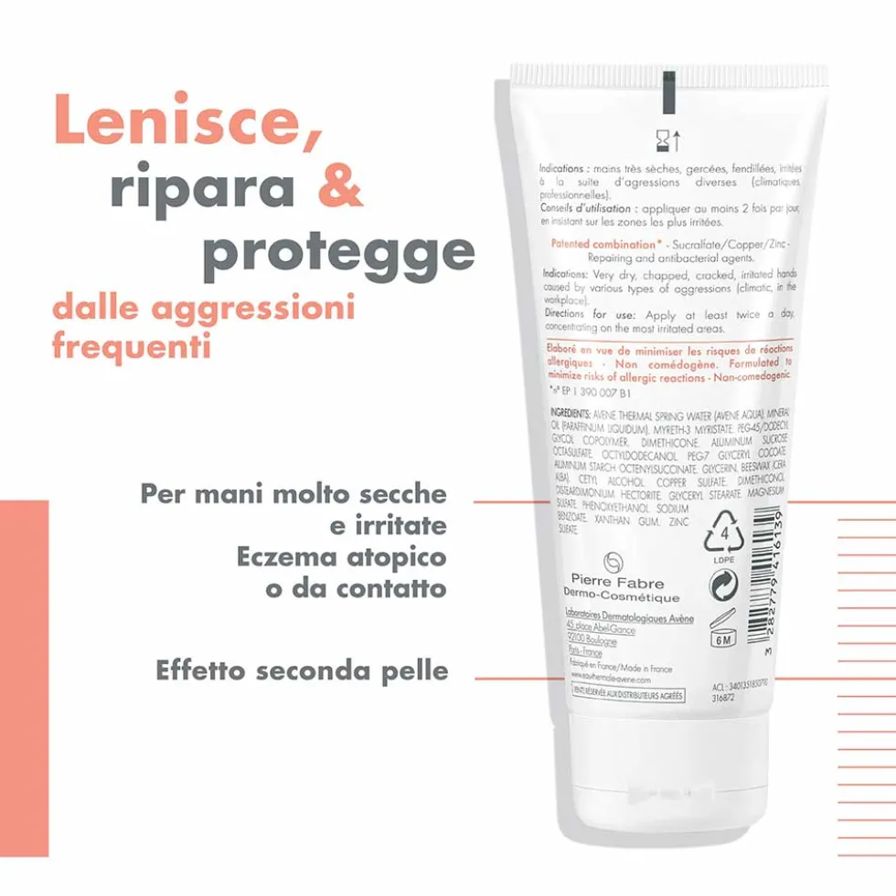 Eau Thermale Avène Cicalfate - Crema Mani Barriera Ristrutturante, 100ml