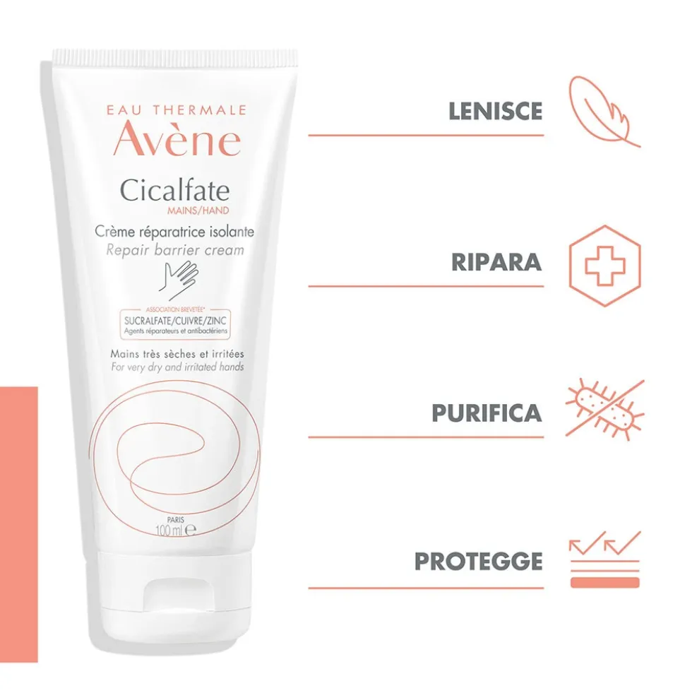 Eau Thermale Avène Cicalfate - Crema Mani Barriera Ristrutturante, 100ml
