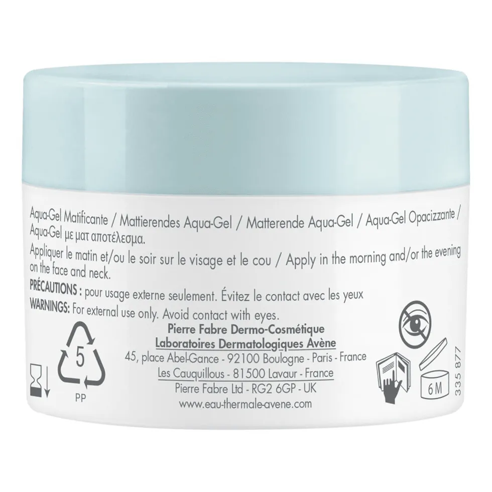 Eau Thermale Avène Cleanance - Aqua Gel Opacizzante Pelli Sensibili con Imperfezioni, 50ml