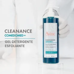 Eau Thermale Avène Cleanance Comedomed Gel Detergente Esfoliante Anti-Imperfezioni Pelle Grassa a Tendenza Acneica, 400ml