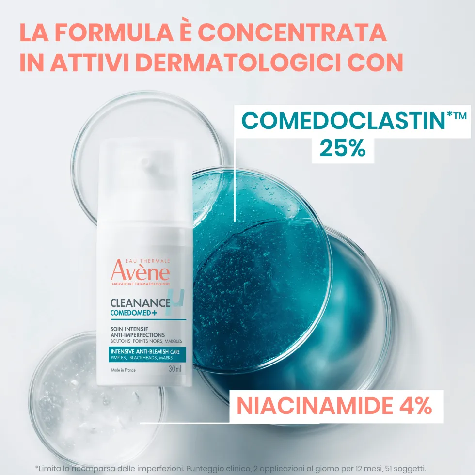 Eau Thermale Avène Cleanance - Comedomed+ Trattamento Intensivo Quotidiano Anti-Imperfezioni, 30ml