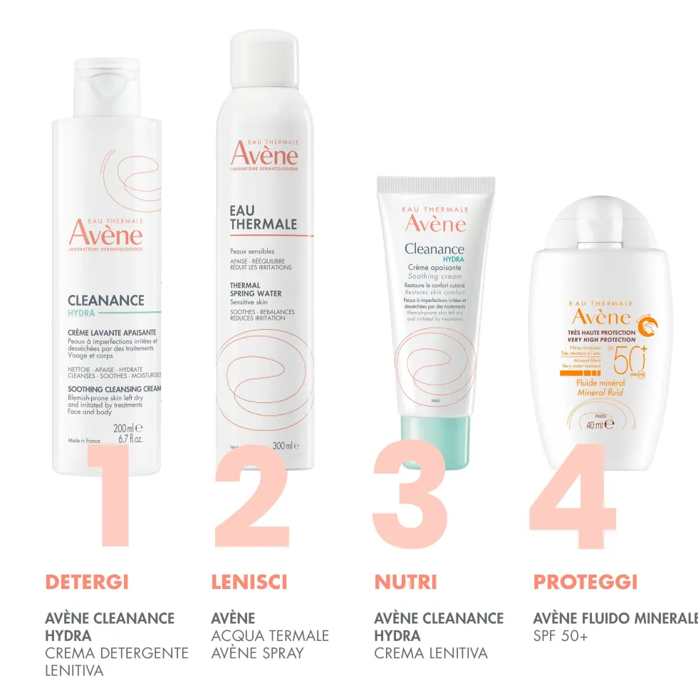 Eau Thermale Avène Cleanance Hydra - Crema Detergente Lenitiva, 200ml