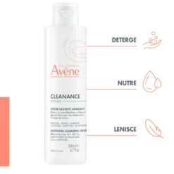 Eau Thermale Avène Cleanance Hydra - Crema Detergente Lenitiva, 200ml