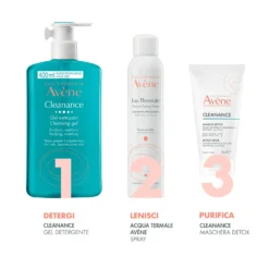 Eau Thermale Avène Cleanance - Maschera Detox per Pelle Sensibile con Imperfezioni, 2 x 6ml