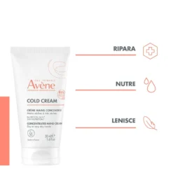 Eau Thermale Avène Cold Cream - Crema Mani Concentrata Nutritiva 24H, 50ml