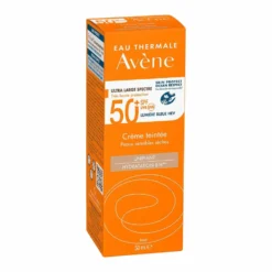 Eau Thermale Avène Crema Colorata SPF 50+ Solare Viso per Pelli Sensibili e Secche, 50ml