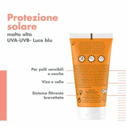 Eau Thermale Avène Crema Senza Profumo SPF 50+ Solare Viso per Pelli Sensibili e Secche, 50ml