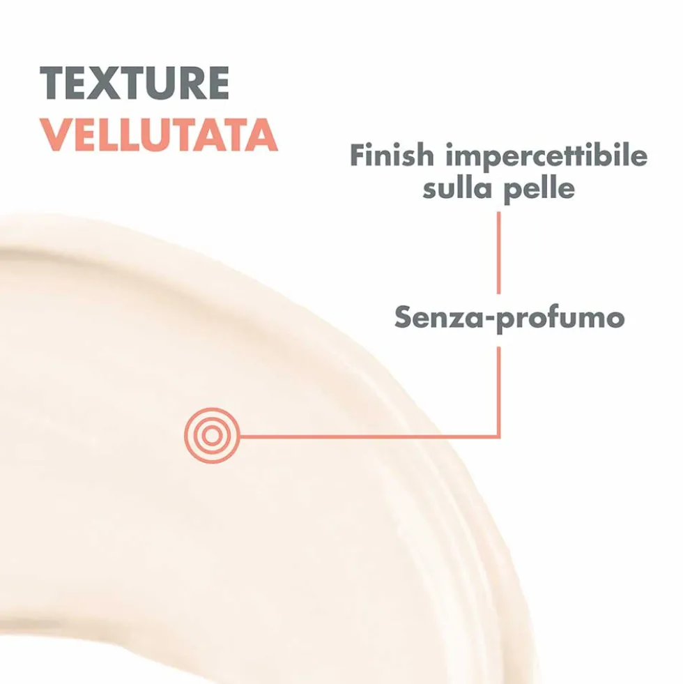 Eau Thermale Avène Crema Senza Profumo SPF 50+ Solare Viso per Pelli Sensibili e Secche, 50ml