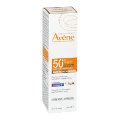 Eau Thermale Avène Fluido Anti-Macchie Protezione Molto Alta SPF50+ Solare per Pelle Sensibile, 40ml