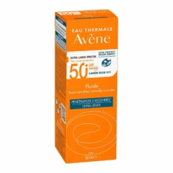 Eau Thermale Avène Fluido SPF 50+ Solare Viso per Pelli Sensibili Normali e Miste, 50ml